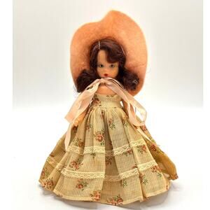 Vintage 1948-1960 Nancy Ann Storybook Doll, Plastic, Sleepy Eyes, Comes w/Stand